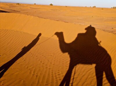 About Nicholas Orloff, Travel Photographer. Riding a Camel in Morocco, Sahara Desert.